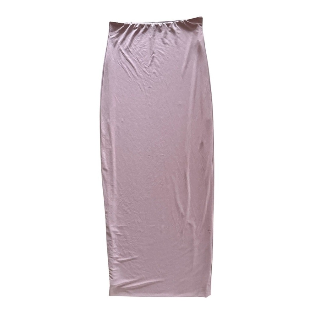 blanc Womens Skirt Bandage Tight Column Skirt Mauve Pink Midi M